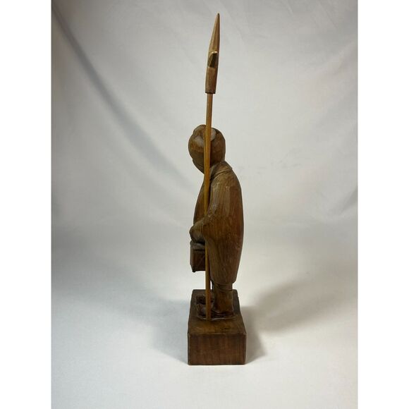 Vintage Maritime Folk Art Wood Carved Night Watchman - Picture 4 of 10